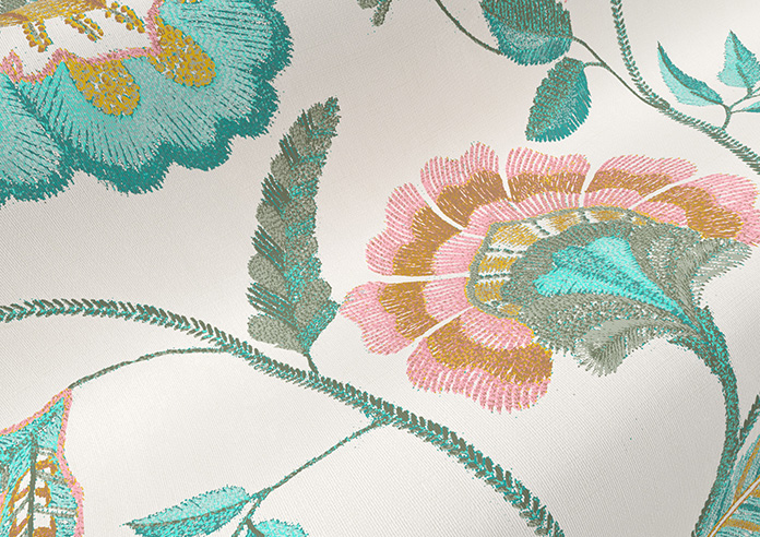Louisa, Caicos Turquoise - Roller Blind - Image 4